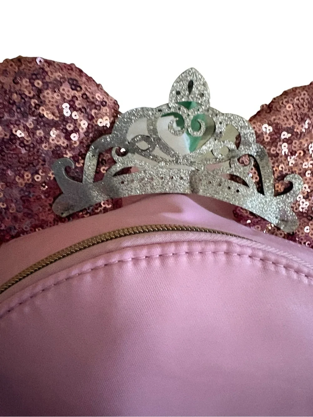 Disney Cruise Line Bibbidi Bobbidi Boutique Pink Sequin Mini Backpack *RARE**